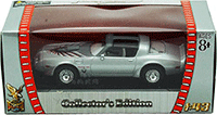 Yatming Road Signature - Pontiac Firebird Trans AM T-Top (1979, 1/43 scale diecast model car, Silver) 94239