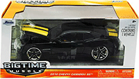Show product details for Jada Toys Bigtime Muscle - Chevy Camaro SS Hard Top (2010, 1/24 scale diecast model car, Asstd. w/ Stripes) 96762
