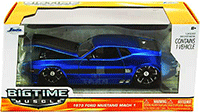 Show product details for Jada Toys Bigtime Muscle - Ford Mustang Mach 1 Hard Top (1973, 1/24 scale diecast model car, Asstd.) 96764