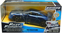 Show product details for Jada Toys Fast & Furious - Brian's Nissan GT-R Hard Top (2009, 1/24 scale diecast model car, Blue) 97036