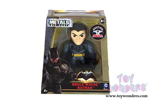 Jada Toys - Metals Die Cast | Batman v Superman - Bruce Wayne Batman Figure (4" diecast model toy, Grey) 97706