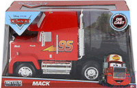 Jada Toys - Metals Die Cast | Disney Pixar "Cars" Mack Trailer (1/24 diecast model toy, Red) 98103