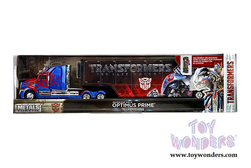 Jada Toys - Metals Die Cast | TRANSFORMERS 5 Optimus Prime® Hauler Western Star 5700 XE (1/64, diecast model car, Blue w/Red) 98193