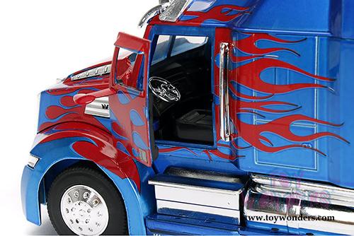 Jada Toys - Metals Die Cast | TRANSFORMERS 5 Optimus Prime® (1/24, diecast model car, Blue w/Red) 98527
