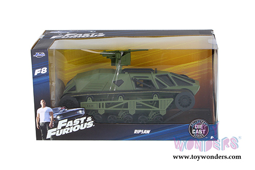 Jada Toys Fast & Furious - Ripsaw "Fast & Furious" F8 Movie (1/24 scale diecast model car, Halo Primer Green) 98946
