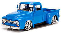 Show product details for Jada Toys - Metals Die Cast Just Trucks | Ford F100 Pick Up (1956, 1/24 scale diecast model car, Asstd.) 99045DP1