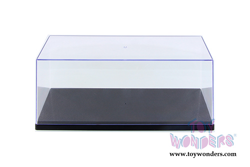 1/18 Scale Diecast Model Car Acrylic Display Case (with 3 background designs, Black) 9919BK