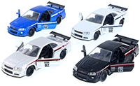 Jada Toys - Metals Die Cast | JDM Tuners™ Nissan Skyline GT-R Hard Top (2002, 1/32, diecast model car, Asstd.) 99140DP1