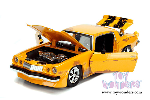 Jada Toys - Metals Die Cast | TRANSFORMERS Chevy® Camaro® Bumblebee® (1977, 1/24, diecast model car, Yellow w/Black) 99385