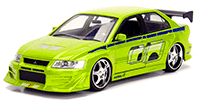 Show product details for Jada Toys Fast & Furious - Brian's Mitsubishi Lancer Evolution VII Hard Top (1/24 scale diecast model car, Lime Green) 99794