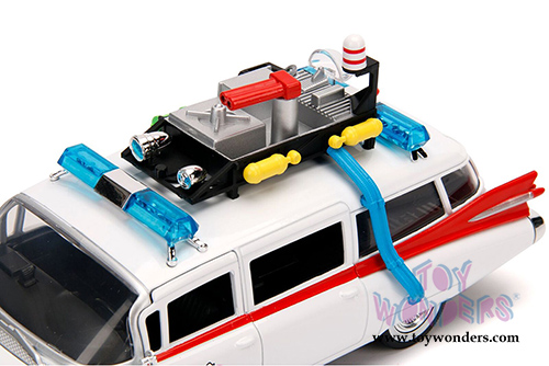  Jada Toys - Metals Die Cast | Ghostbusters™ Ecto-1™ Cadillac Ambulance (1/24 scale diecast model car, White) 99994