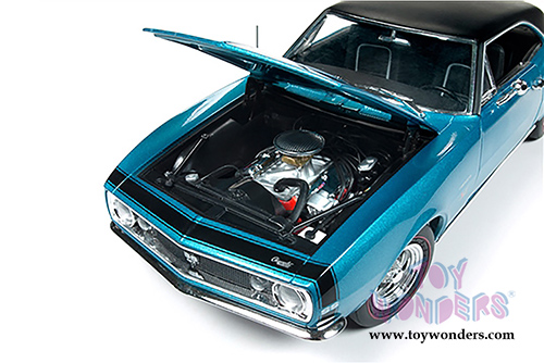 Auto World American Muscle - Baldwin Motion® Camaro® SS™ 427 Hard Top (1967, 1/18 scale diecast model car, Marina Blue) AMM1118