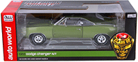 Show product details for Auto World American Muscle - Dodge Charger R/T Hard Top Class of '68 (1968, 1/18 scale diecast model car, Medium Green Metallic) AMM1140