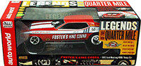 Auto World Legends - Foster's King Cobra Ford Mustang NHRA Funny Car (1972, 1/18 scale diecast model car, Red w/ White Stripes) AW1117
