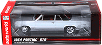 Auto World - Pontiac GTO Hard Top (1964, 1/24 scale diecast model car, Grey) AW24007