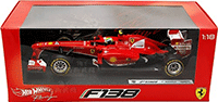 Mattel Hot Wheels Racing - Ferrari F138 F1 Driven by F. Massa #4(2013, 1/18 scale diecast model car, Red) BCK15/9964