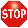 Tin Sign: Stop Sign CG745