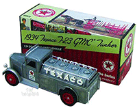 Show product details for Texaco - Texaco T-23 GMC Tanker (1934, 1/34 scale diecast model car, Special Brushed Metal Edition) CP5905/06