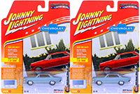Show product details for Round 2 Johnny Lightning - Muscle Cars U.S.A. | Chevy® Nova™ SS™ (1965, 1/64 scale diecast model car, Glacier Gray) JLMC010/24B
