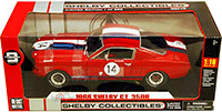 Shelby - Shelby GT 350R Hard Top #14 (1966, 1/18 scale diecast model car, Red w/ Blue & White Stripes) SC363