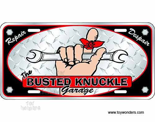License Plate: Busted Knuckle Garage Sign SLBK2