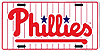 License Plate: Philadephia Phillies Baseball Strips Sign SLBPHI