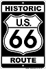 Show product details for Metal Sign: Historic US Route 66 Sign SPSR66