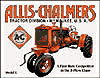 Tin Sign: Allis Chalmers farm tractor sign TD1133