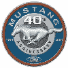 Show product details for Tin Sign: Ford Mustang 40th Anniversary sign TD1206