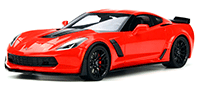Show product details for GT Spirit USA Exclusive - Chevrolet® Corvette® Z06 Hard Top (2017, 1/18 scale resin model car, Torch Red) US005