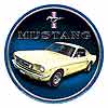 Show product details for Tin Sign: Ford Mustang Yellow FD08