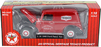 Show product details for Texaco - Texaco Ford Panel Van (1940, 1/18 scale diecast model car, Red w/Black) 0606R