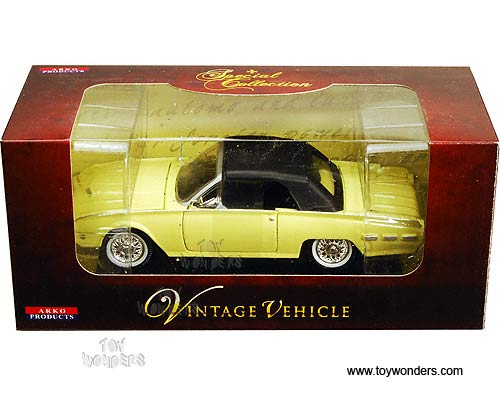 Arko - Ford Thunderbird Sport Roadster Soft Top (1962, 1/32 scale diecast model car, Yellow) 06201YL