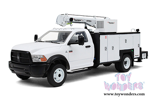 First Gear - Ram 5500 with Maintainer Service Body Truck (1/34 scale diecast model car, White) 10-4060