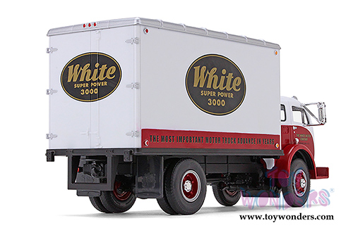First Gear - White® 3000 Dry Goods Van (1953, 1/34 scale diecast model car, White/Red) 10-4084
