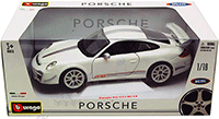 BBurago - Porsche 911 GT3 RS 4.0 Hard Top (1/18 scale diecast model car, White) 11036