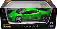 Show product details for BBurago - Lamborghini Huracan LP 640-4 Hard Top (1/18 scale diecast model car, Green) 11038GN