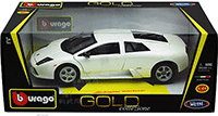 BBurago Gold - Lamborghini Murcielago Hard Top (1/18 scale diecast model car, White) 12022