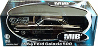 Greenlight Men In Black 3 - Ford Galaxie 500 Hard Top (1964, 1/18 scale diecast model car, Black Chrome) 12860