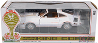 Show product details for Greenlight - Ford Mustang II King Cobra T-Top (1978, 1/18 scale diecast model car, White with Gold) 12939