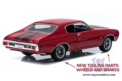 Greenlight Fast & Furious - Dom's Chevrolet Chevelle SS Hard Top (1970, 1/18 scale diecast model car, Red) 12945