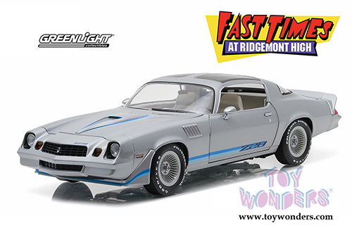 Greenlight -  Chevrolet® Camaro® Z/28 T-Top "Fast Times at Ridgemont High" Movie (1979, 1/18 scale diecast model car, Gray) 12986
