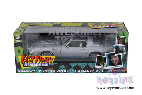 Greenlight -  Chevrolet® Camaro® Z/28 T-Top "Fast Times at Ridgemont High" Movie (1979, 1/18 scale diecast model car, Gray) 12986