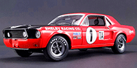 Show product details for Acme - Jerry Titus & Ronnie Bucknum Ford Shelby Mustang GT-350 #1 1968 Daytona Class 24hr Road Race Championship (1968, 1/18 scale diecast model car, Red) 12988