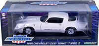 Show product details for Greenlight Yenko - Chevrolet® Z28® Yenko™ Turbo Z Hard Top (1981, 1/18 scale diecast model car, White) 12998