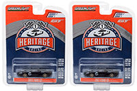 Show product details for Greenlight - Ford GT Racing Heritage Series 1 | 1966 Ford GT40 Mk II Tribute #2 (2017, 1/64 scale diecast model car, Black) 13200A/48