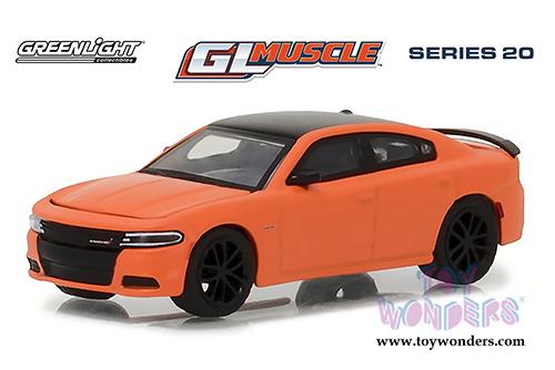 Greenlight - GL Muscle Series 20 | Dodge Charger R/T Hard Top (2017, 1/64 scale diecast model car, Go Mango) 13210F/48