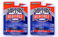 Show product details for Greenlight - Ford GT Racing Heritage Series 2 | Ford Mustang AS #33 John McComb Trans Am (1968, 1/64 scale diecast model car, Continental Divide Blue) 13220E/48