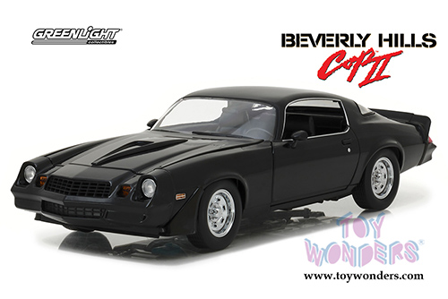 Greenlight - Hollywood Chevrolet® Camaro Z/28® "Beverly Hills Cop 2" Movie (1978, 1/18 scale diecast model car, Black) 13501