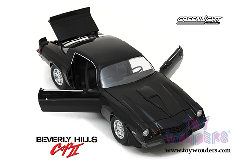 Greenlight - Hollywood Chevrolet® Camaro Z/28® "Beverly Hills Cop 2" Movie (1978, 1/18 scale diecast model car, Black) 13501